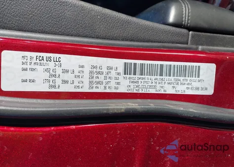 2018 Dodge Durango Gt Awd from USA, damaged, VIN 1C4RDJDG3JC355351